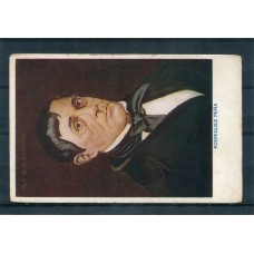 CENTENARIO 1810 - 1910 PATRIOTICA ANTIGUA TARJETA POSTAL PUBLICIDAD DE CIGARRILLOS LA SIN BOMBO, RODRIGUEZ PEÑA